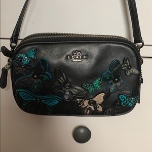 Coach Butterfly Appliqué Shoulder/ Crossbody Bag